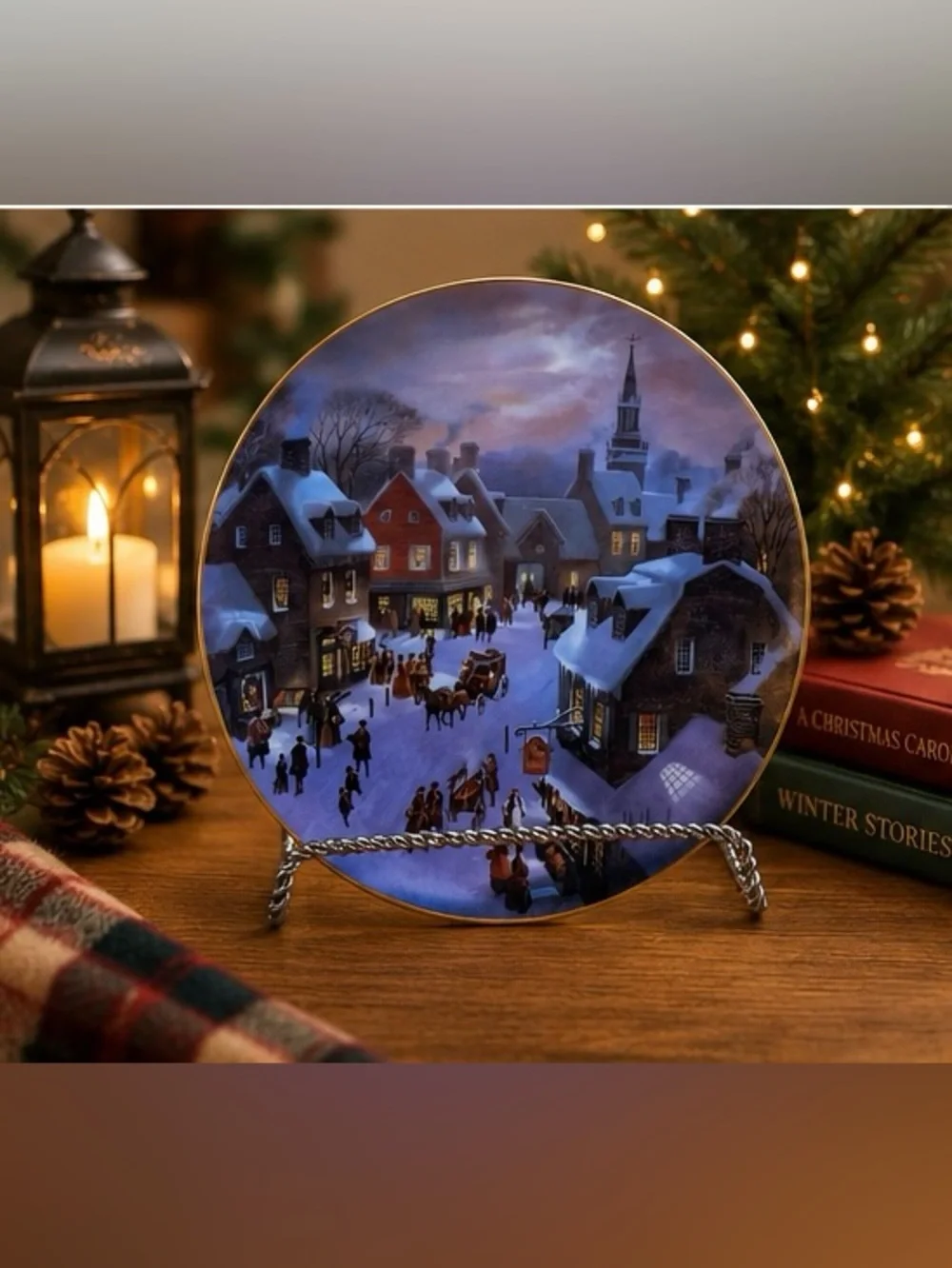 Lloyd Garrison The Toy Store Christmas Collector Plate 1990 W.S. George Scenes